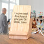 Bamboo Personalised Wireless Charger With Desk Tidy, thumbnail 1 of 3