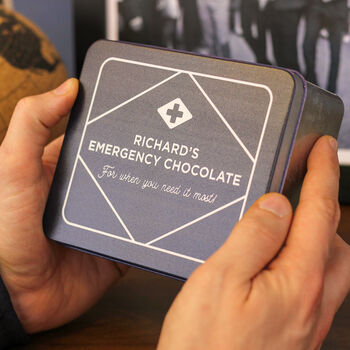 Personalised Emergency Chocolate Gift Tin Set, 7 of 7