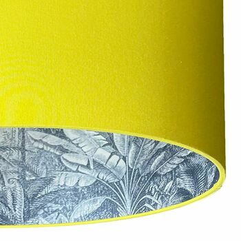 Indigo Vintage Rainforest Lampshades In Banana Yellow, 2 of 6
