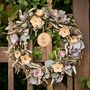 Personalised Litton Floral Autumn Wreath, thumbnail 1 of 7