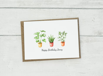 Personalised House Plant Greetings Card, 2 of 5