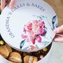 Watercolour Floral Personalised Cake Tin, thumbnail 2 of 2