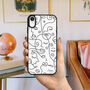 Abstract Art Line Faces iPhone Case Two Designs Options, thumbnail 2 of 4