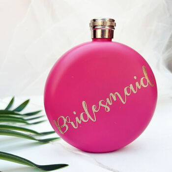 Bridal Party Hip Flask, 5 of 6