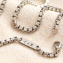 Men's Personalised Stainless Steel Chunky Curb Chain Necklace, thumbnail 2 of 4