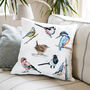 Inky Birds Large Luxury Cushion And Pad, thumbnail 1 of 6