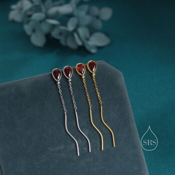 Sterling Silver Balloon Dangle Stud Earrings, 7 of 12