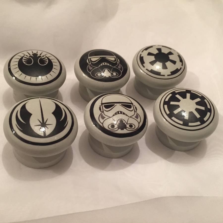 Set Of Six Star Wars Furniture Knobs By Surface Candy
