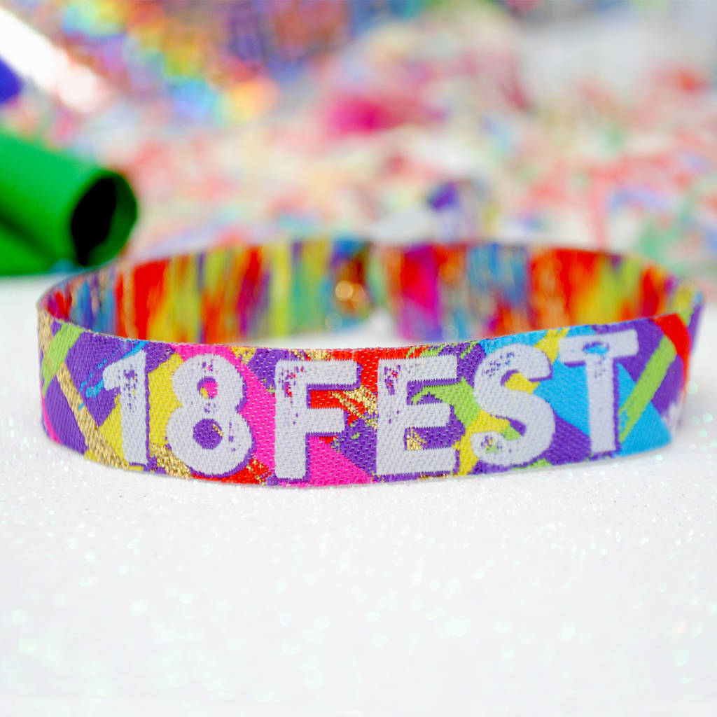 18th Birthday Party Festival Wristbands 18 Fest, 1 of 6