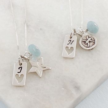 Personalised Zodiac And Silver Tag Charm Necklace, 10 of 12
