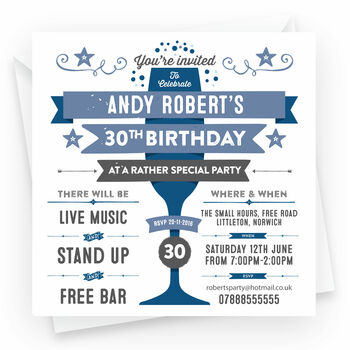 Personalised Birthday Party Invitations, 4 of 5