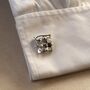 Drum Set Silver Cufflinks Gift For Musicians 316 L Stainless Steel, thumbnail 4 of 6