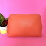 Orange Terracotta Howdy Western Wash Bag Personalised, thumbnail 3 of 11