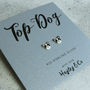 Top Dog French Bulldog Silver Earrings, thumbnail 2 of 5