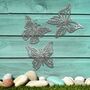 Three Metal Butterflies, Garden Gifts, Garden Art Decor, thumbnail 6 of 10