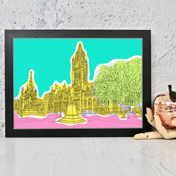 Manchester Town Hall Colour Pop Print, 2 of 2