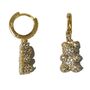 Opulent Zirconia Bear Earrings, thumbnail 1 of 4