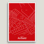 Liverpool Legends Map, Football Typography Print, thumbnail 2 of 5