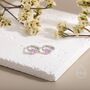 Tourmaline Pink Heart Huggie Hoop In Sterling Silver, thumbnail 6 of 12