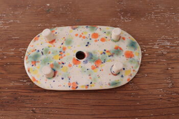 Flower Pressed Multicoloured Soap Dish, 4 of 4