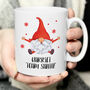 Personalised Gonk Red Christmas Mug Gift, thumbnail 2 of 5