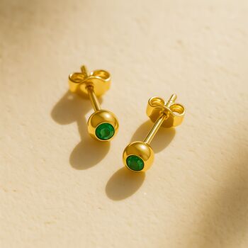 Emerald Solitaire Necklace, 3 of 6