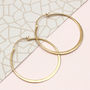 Contemporary 18ct Gold Plated Or Sterling Silver Hoops, thumbnail 3 of 7