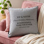 Personalised Pearl Wedding Anniversary Cushion, thumbnail 2 of 4