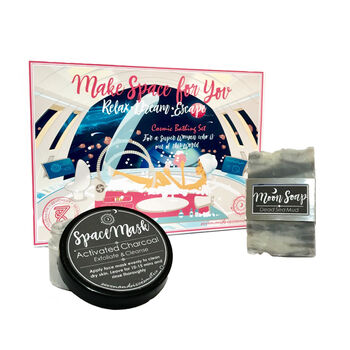 Super Woman Pamper Set 'Make Space For You' Bath Bomb Gift Box For Out Of This World Mums, 6 of 6