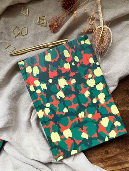 A5 Hardcover Lined Notebook With Torto Resort Pattern, 3 of 4