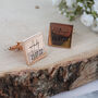 Personalised Rose Gold Plated Cufflinks, thumbnail 3 of 7