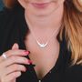 Personalised Sterling Silver Swallow Necklace, thumbnail 4 of 9