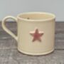 Pale Pink Star Mug, 150ml, thumbnail 1 of 3