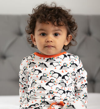 Puffin Pyjamas For Kids | Certified Organic, 4 of 10