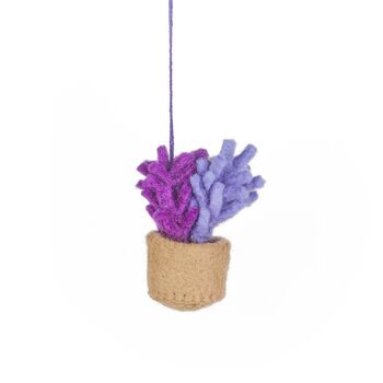 Handmade Felt Pot O' Lavender Decoration, 2 of 3