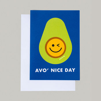 Avo Nice Day Funny Avocado Happy Birthday Scratch Card, 2 of 2