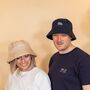 Mr And Mrs Embroidered Bucket Hat Set, thumbnail 2 of 5