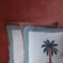 Coco Tree Block Printed Cushion Cover Set Of Two, thumbnail 3 of 3