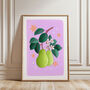 Pears Art Print Lilac, thumbnail 3 of 5