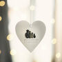 Personalised Family Pebble Hanging Heart, thumbnail 1 of 3