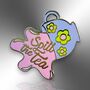 Small Spill The Tea Hard Enamel Pin Badge Badge, Flower Teacup Brooch, Friendship Jewellery Gift For Tea Lover, thumbnail 3 of 8