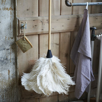 White Ostrich Feather Duster, 2 of 3