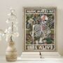 Vintage Skeleton Music Print, thumbnail 1 of 2
