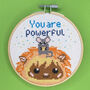 You Are Powerful Cross Stitch Kit, thumbnail 2 of 12