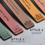Personalised Wedding Anniversary Leather Bookmark, thumbnail 9 of 9