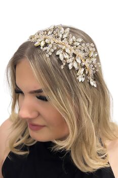 Gold Crystal Side Headpiece, 7 of 7