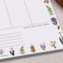 Wild Flower Weekly Desk Planner Pad, thumbnail 3 of 4