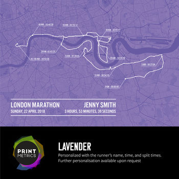 Personalised London Marathon Poster, 8 of 12