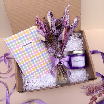 Violet Gift Hamper With Dried Flowers, 2 of 4