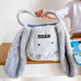 Personalised Fluffy Long Ear Easter Egg Hunt Basket, thumbnail 4 of 9